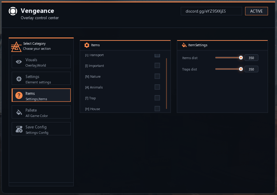 Чит Vengeance Lite 6